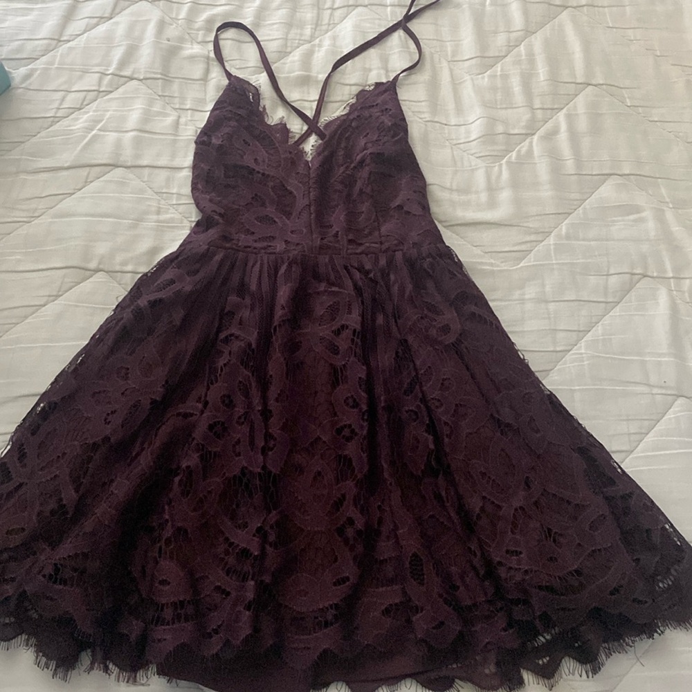 Tobi Maroon dress